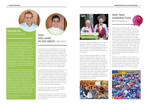 Mietermagazin wohnfühlen, Ausgabe Oktober 2025 – Doppelseite