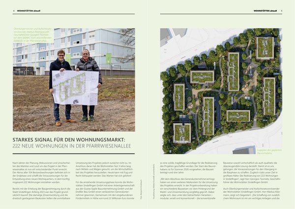 Mietermagazin wohnfühlen, Ausgabe April 2026 – Doppelseite